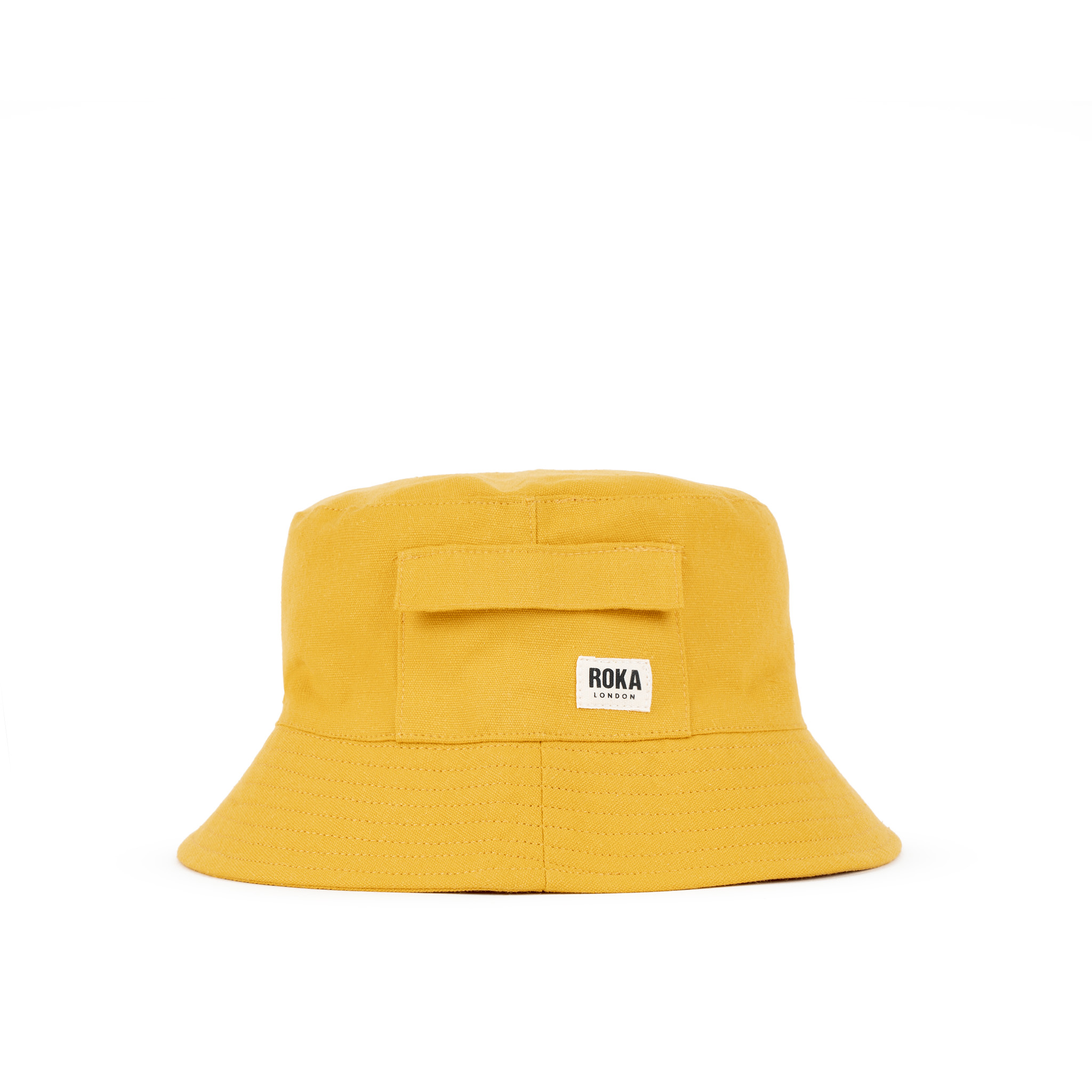 Roka Recycled Cotton Bucket Hat Yellow