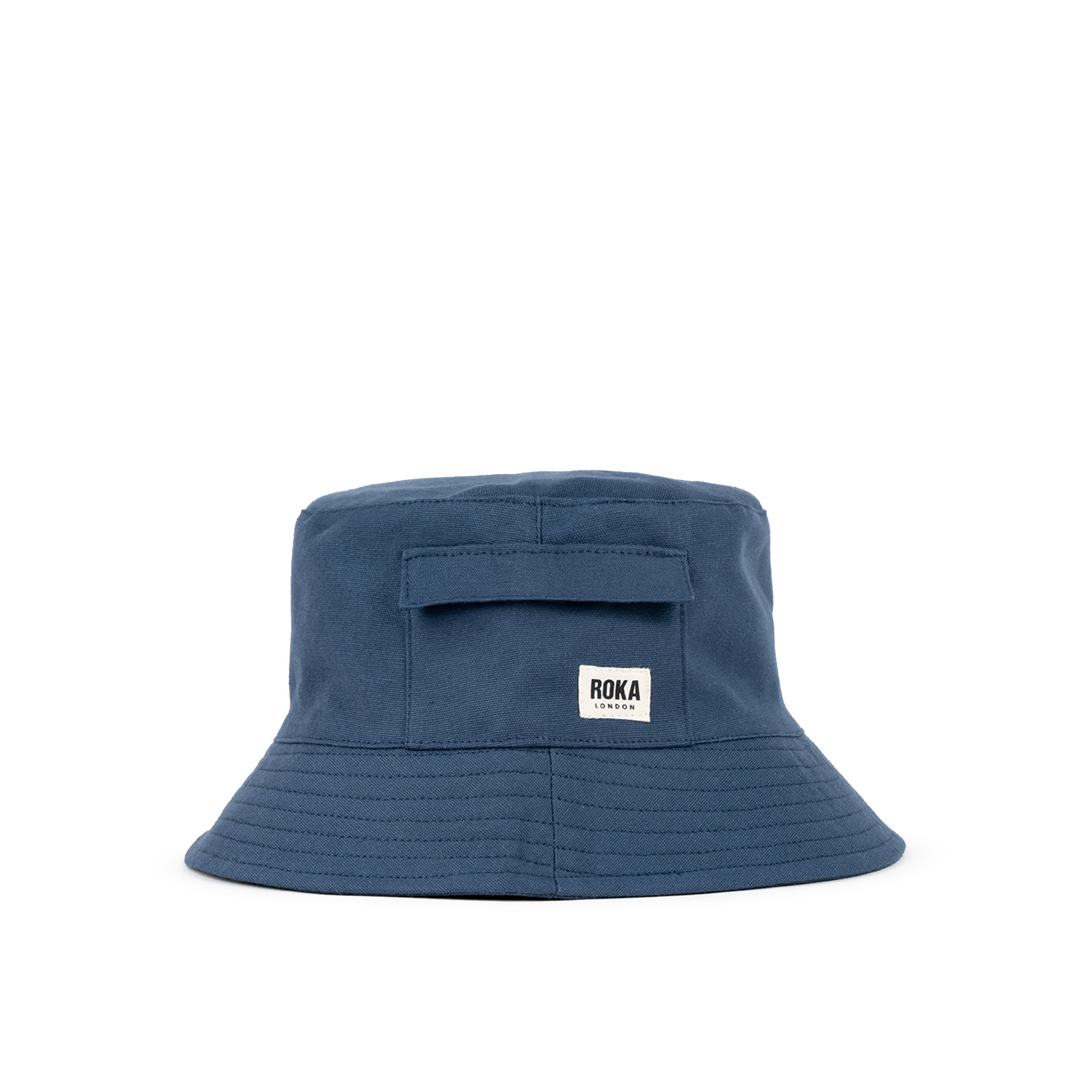 Roka Recycled Organic Cotton Deep Blue Bucket Hat