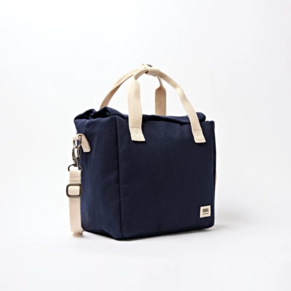 Vegan Friendly Navy Blue Picnic Lunch Bag
