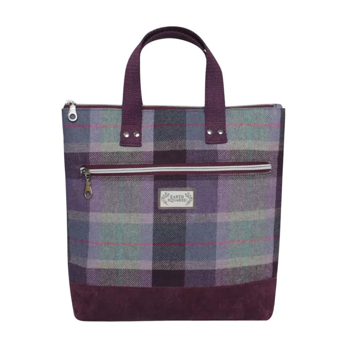 Purple Tweed Backpack