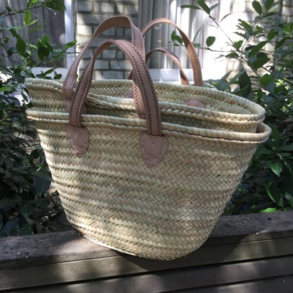 This French Market basket is handwoven, eco-friendly basket made by local artisans in Madagascar. 