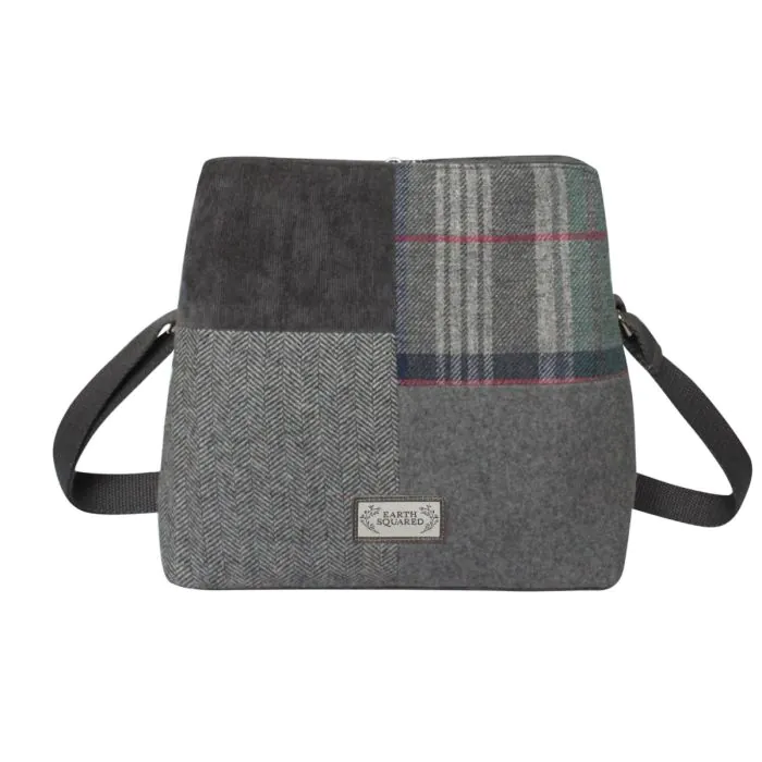 Tweed Logan Earth Squared Shoulder Bag