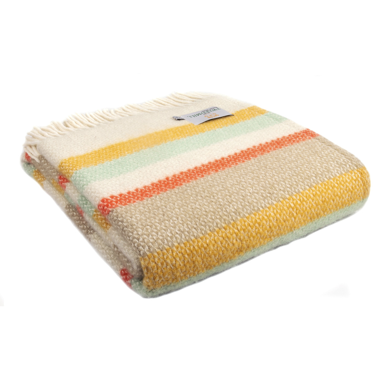 Pure New Wool Striped Throw