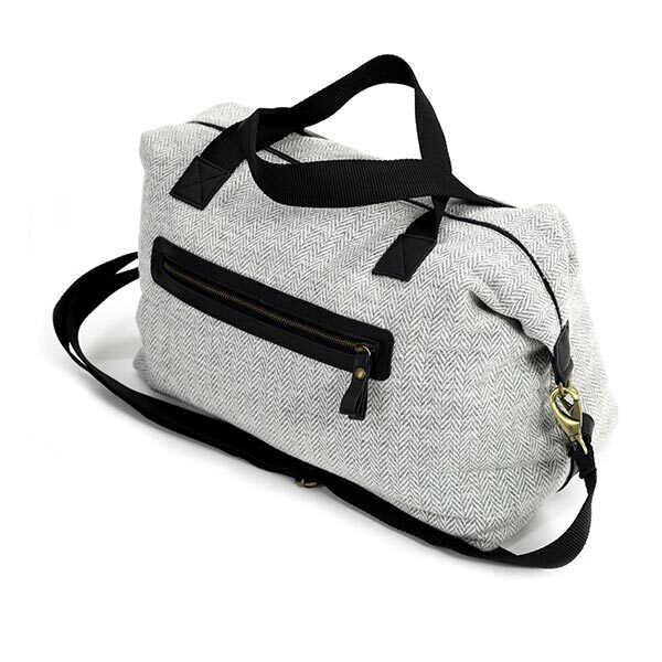 Weekender Grey Wool Travel Bag